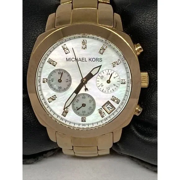 Michael Kors MK5336 Women's Gold Stainless Steel Analog Dial Quartz Watch LB342 - Picture 2 of 12